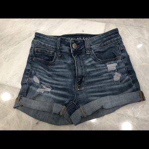 Super super stretch denim shorts